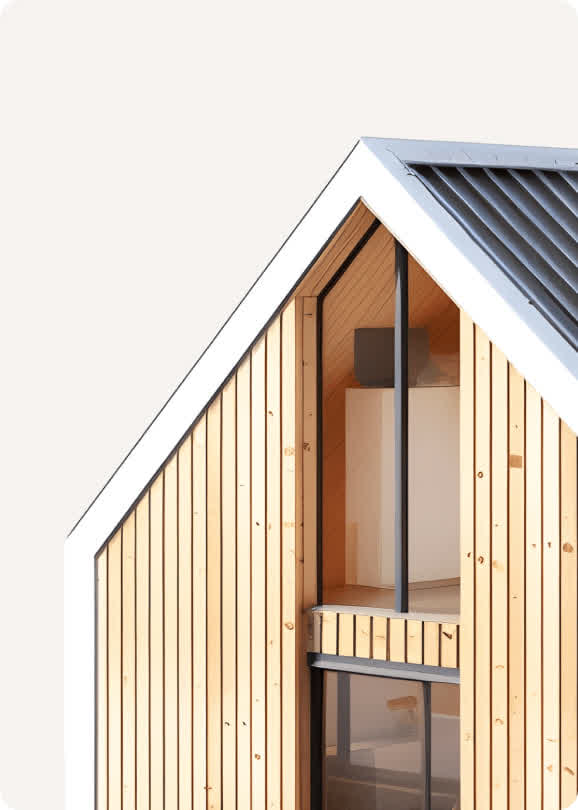 Сторона модульного дома